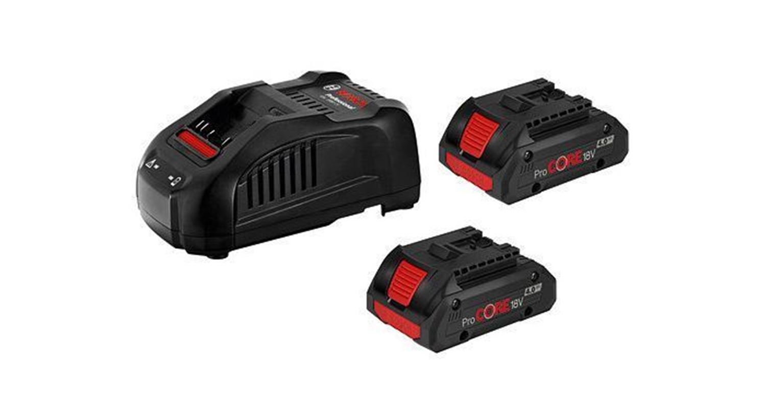 Снимка на Акумулаторен сет Bosch 2× GBA ProCORE 18V 4.0 Ah + GAL 1880 CV;1600A016GF