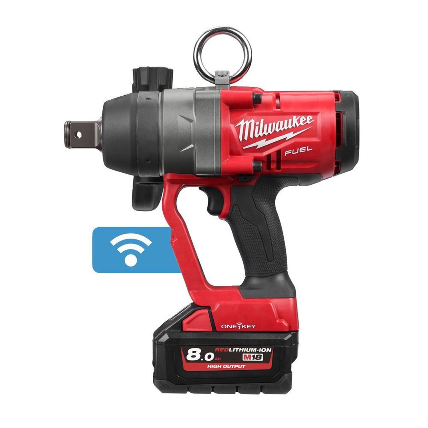 Снимка на Акумулаторен ударен гайковерт 1" Milwaukee, M18ONEFHIWF1-802X,4933459733