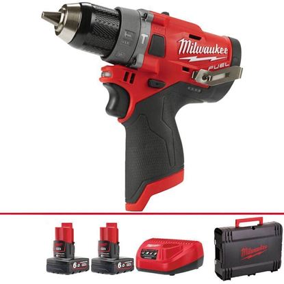Снимка на Акумулаторен ударен винтоверт Milwaukee M12FPD-602X,2 бат.х 6.0 Ah, Куфар 4933459806