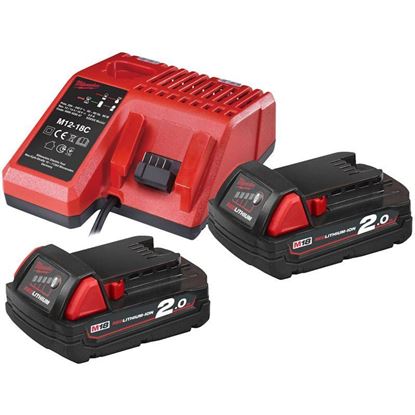 Снимка на Акумулаторен стартов сет Milwaukee M18NRG-202 NRG KIT,2 батерии 2.0 Ah,4933459213