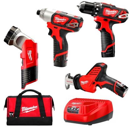 Снимка на Акумулаторни инструменти Milwaukee M12BPP4A-202B SET POWERPACK IN2;4933441240