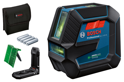 Снимка на Лазерен нивелир BOSCH GLL 2-15 G + Лазерна мишена+ Универсален държач LB 10,0601063W00