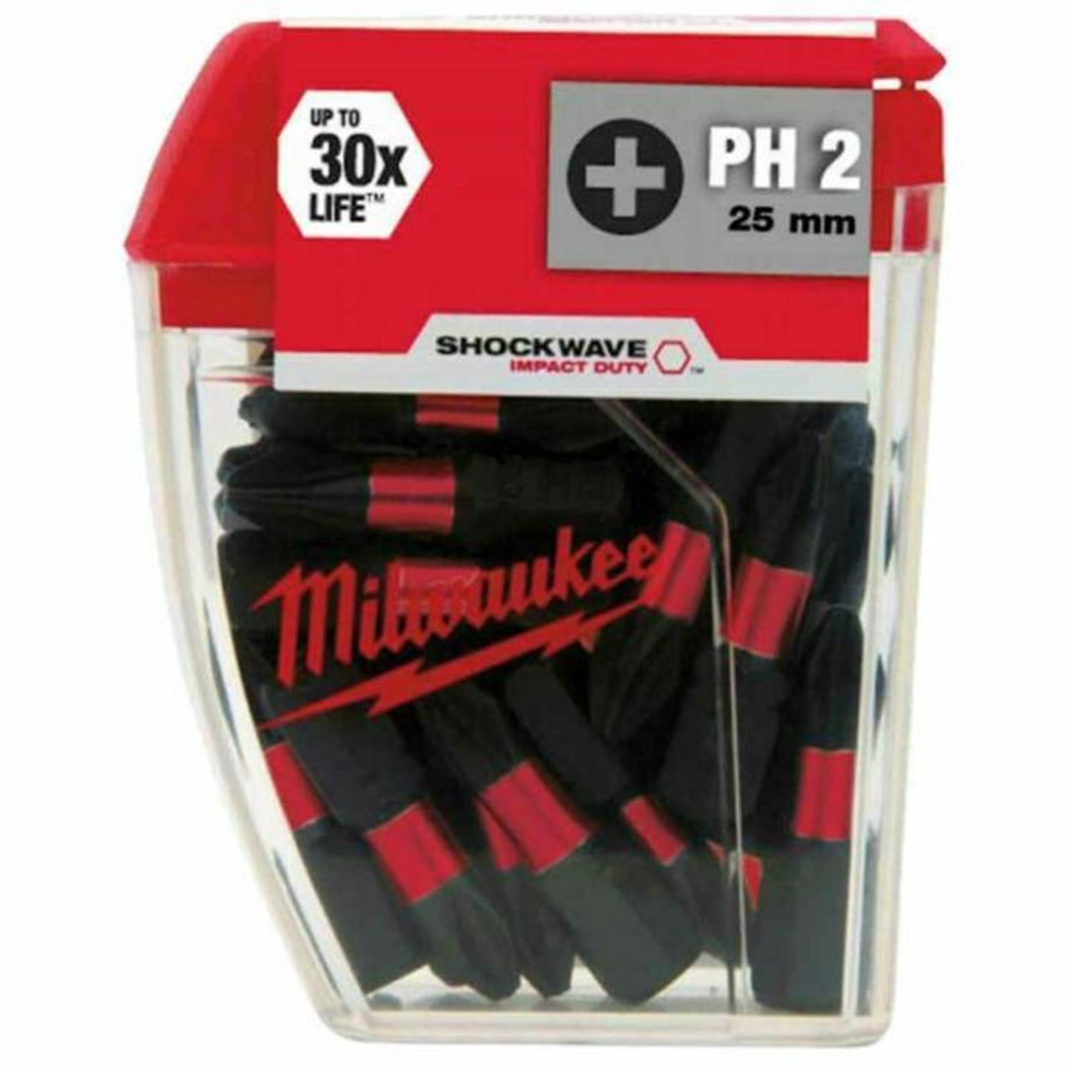 Снимка на Накрайници Milwaukee Shockwave PH2 50mm,10бр.,4932430855