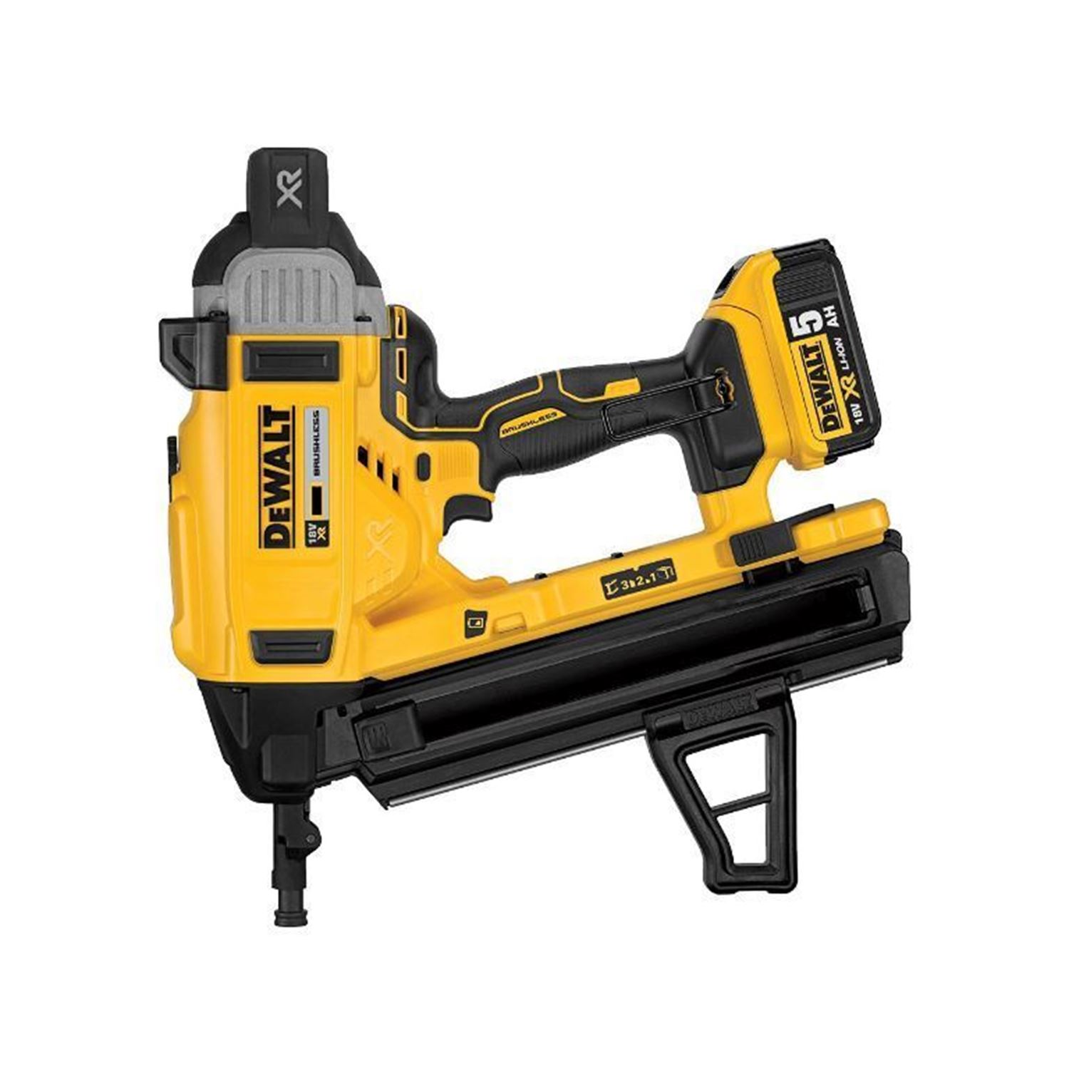 Снимка на Акумулаторен такер DeWALT DCN890P2-QW ,18 V,2x 5.0 Ah,зарядно,куфар, 13-57 мм,безчетков мотор