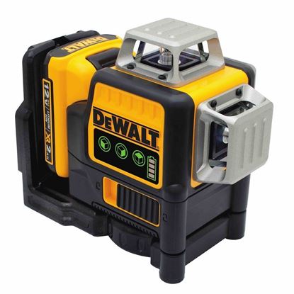 Снимка на Лазерен нивелир 10.8V MAX* 3 x 360 Green Line Laser Dewalt DCE089D1G-QW, зелен лъч