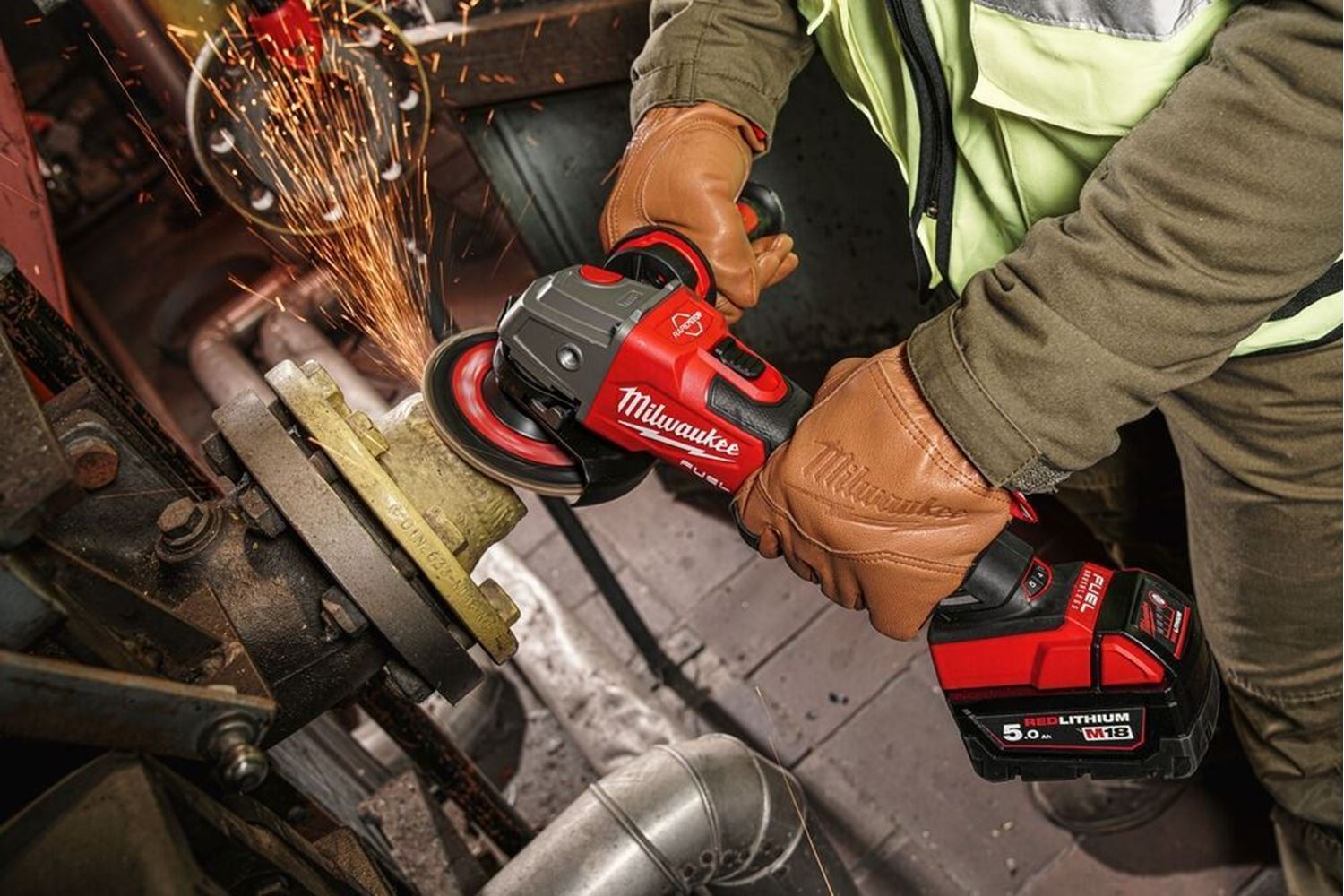 Снимка на Акумулаторен ъглошлайф Milwaukee M18FSAGV125XB-0X, SOLO, Куфар, 4933478436 