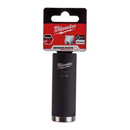 Снимка на Ударна вложка Milwaukee SHOCKWAVE™ IMPACT DUTY, 19mm. - 1/2" квадрат 4932352855