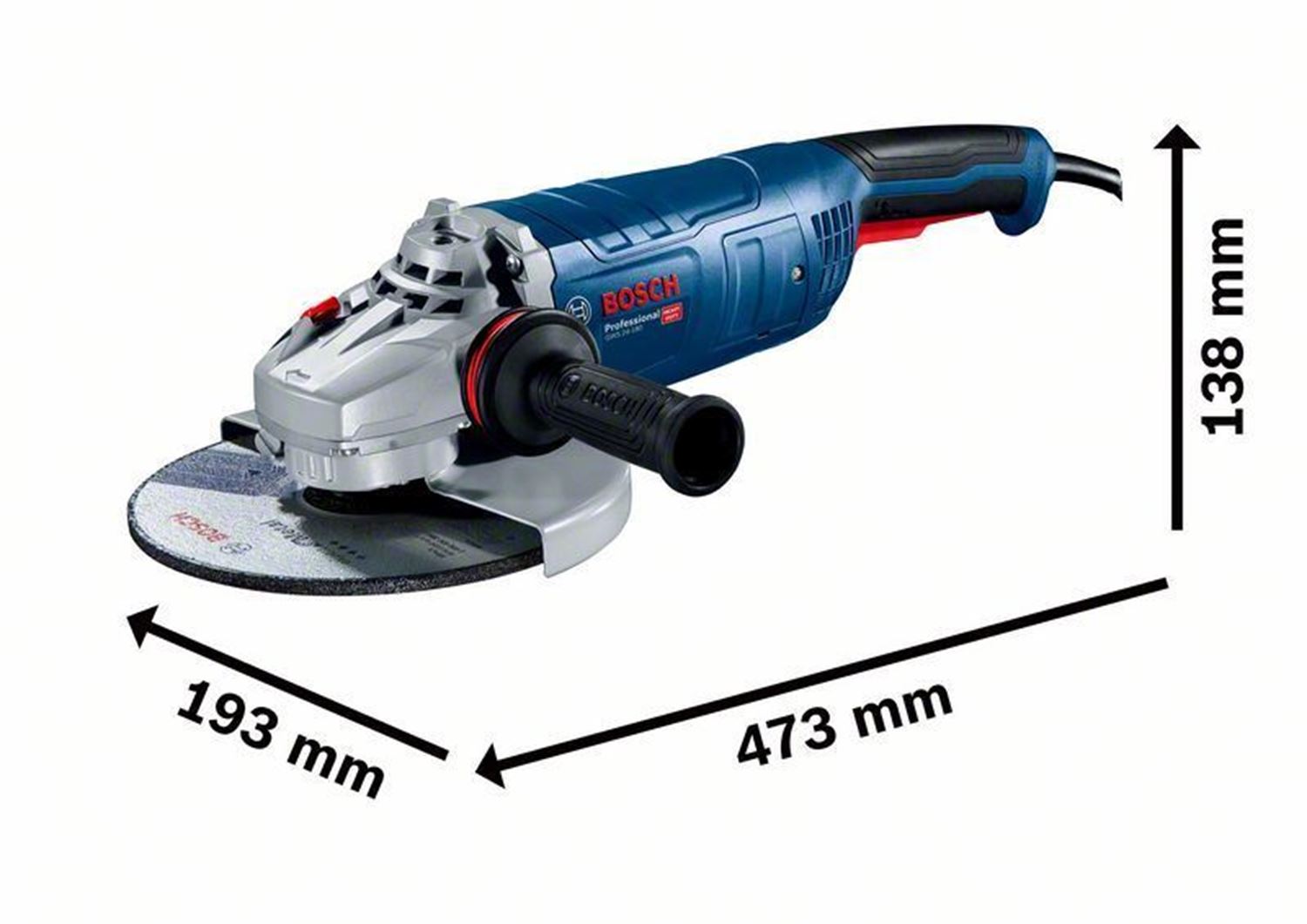 Снимка на Ъглошлайф Bosch GWS 24-180 JZ 06018C2300