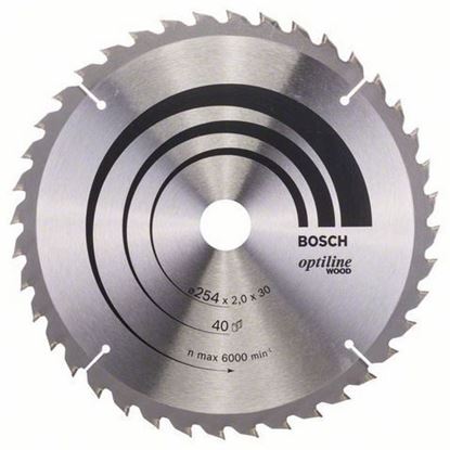 Снимка на Циркулярен диск Optiline for Wood;254 x 30 x 2,0 mm, 40;2608640438