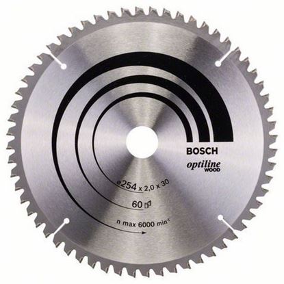 Снимка на Циркулярен диск Optiline for Wood;254 x 30 x 2,0 mm, 60;2608640436