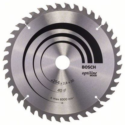 Снимка на Циркулярен диск Optiline for Wood;254 x 30 x 2,8 mm, 40;2608640443