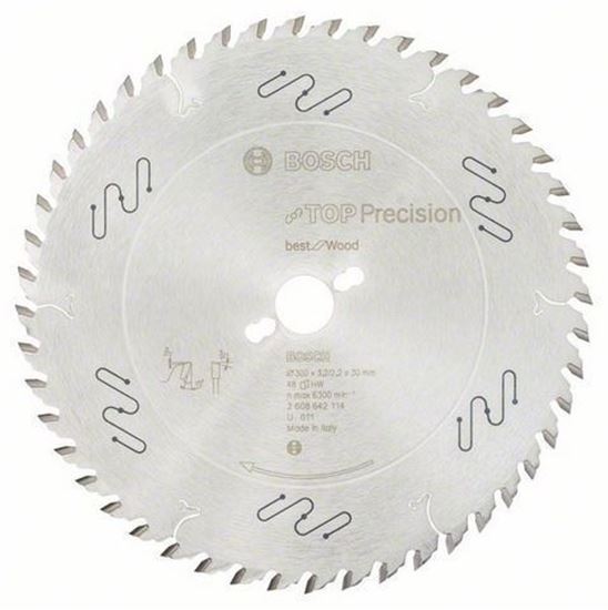 Снимка на Циркулярен диск Top Precision best for за Дърво;ø 300x30x3.2/2.2mm  48T ATB;2608642114