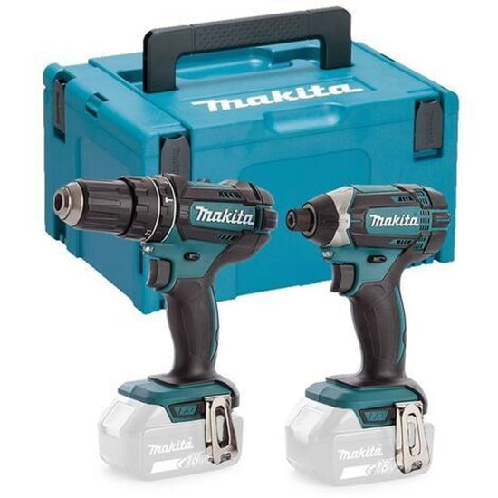 Снимка на Комплект Makita DLX2131 ; Винтоверт DHP482Z + Импакт DTD152Z , Solo