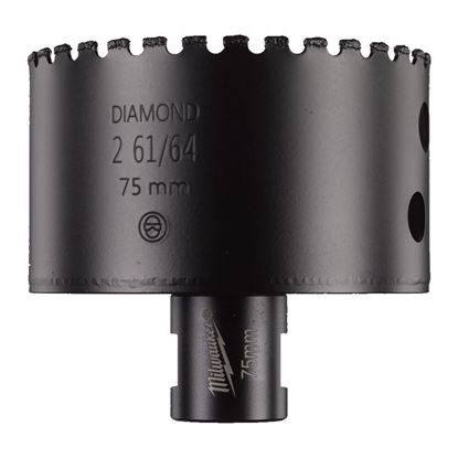 Снимка на Диамантена боркорона за сухо пробиване Milwаukee Diamond Max M14 Ø75x35mm. 4932478286