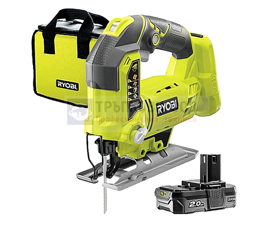 Снимка на Акумулаторен прободен трион RYOBI R18JS-120S,18V,1 бат. 2.0Ah,Зарядно,Чанта