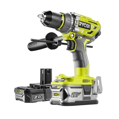 Снимка на Акумулаторна безчеткова ударна бормашина RYOBI R18PD7-252S,5Ah+2Ah, 5133004391 