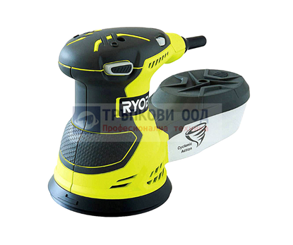 Снимка на Ексцентършлайф RYOBI ROS300A,300W, 20 x шкурки в мека чанта , 5133001142