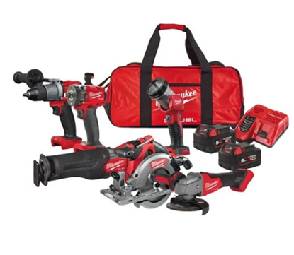 Снимка на Акумулаторен сет 6 инструмента Milwaukee M18FPP6L2-502B,4933479423