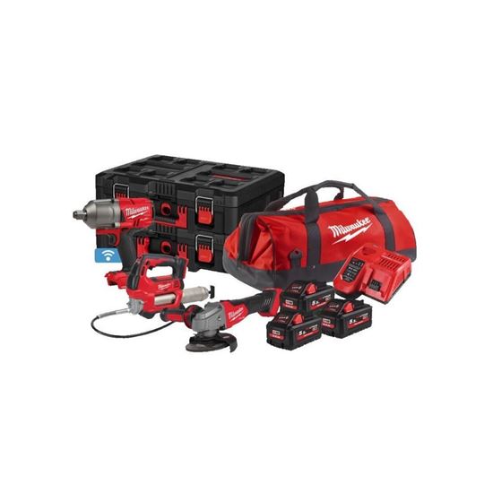 Снимка на Промо!Акумулаторен сет 3 инструмента Milwaukee M18FPP3M-553P,4933479534