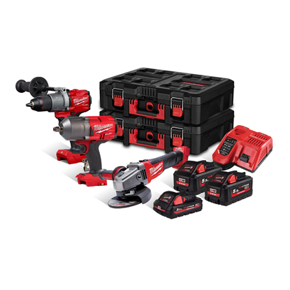 Снимка на Промо!Акумулаторен сет 3 инструмента Milwaukee M18FPP3AB-533P,4933478982