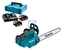Снимка на Акумулаторен верижен трион Makita DUC406Z,18V+18V, 400 mm,0-20 m/s,16",5.1 kg+Makpac Type3, BL1860Bx2, DC18RD к-кт