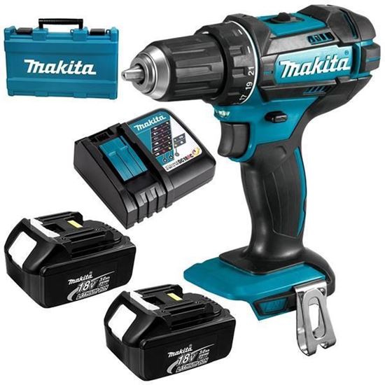 Снимка на Акумулаторен ударен винтоверт Makita DHP482RFE 18V,2 х 3.0Ah Li-Ion,62 Nm 