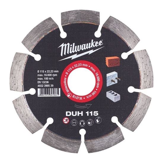 Снимка на Диамантен диск Milwaukee DUH 115mm,4932399539