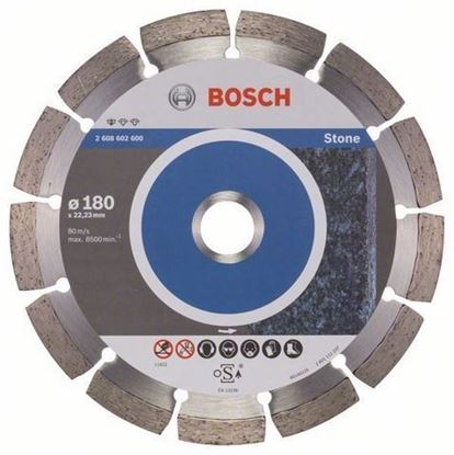 Снимка на Диамантен диск за рязане камък Standard for STONE 180 x 22,23 x 10 mm, 2608602600