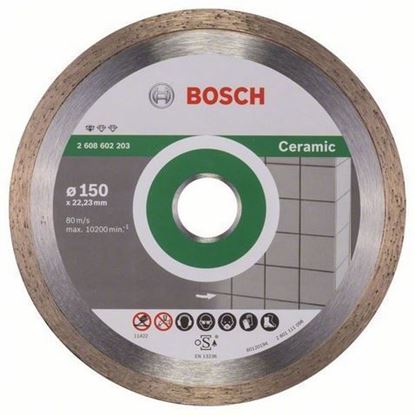 Снимка на Диамантен диск за рязане керамика Standard for CERAMIC 150 x 22,23 x 7.5 mm, 2608602203