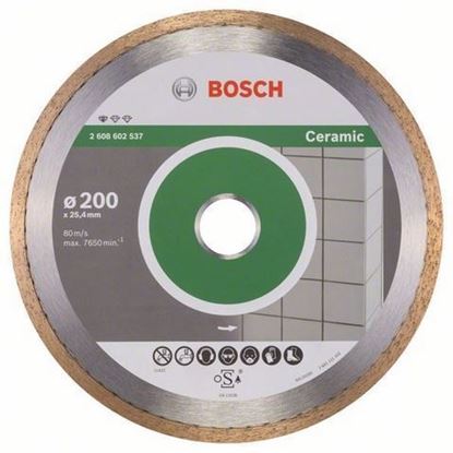 Снимка на Диамантен диск за рязане керамика Standard for CERAMIC 200 x 25,4 x 7 mm, 2608602537