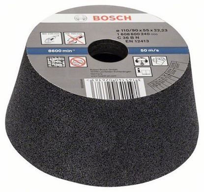 Снимка на Чашковиден шлифовъчен диск, конусен - камък/бетон, 90 mm, 110 mm, 55 mm, 36,1608600240