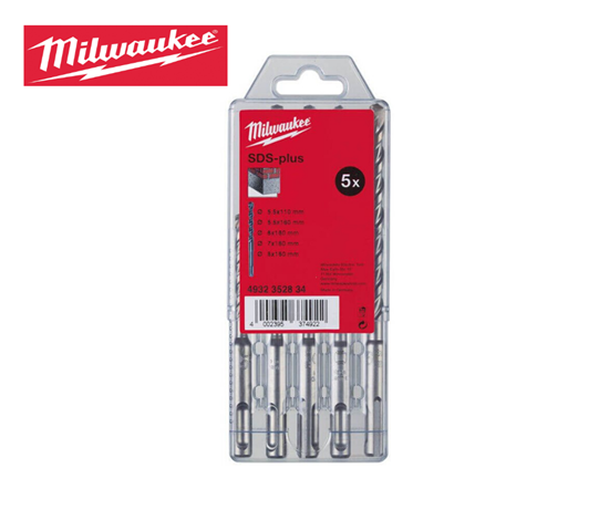 Снимка на Сет 5 SDS+ свредла Milwaukee,4932352834