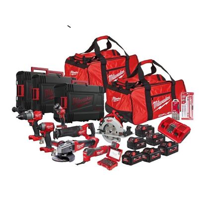 Снимка на Промо!Акумулаторен сет 7 инструмента и консумативи Milwaukee M18FPP8A-586P,4933479537