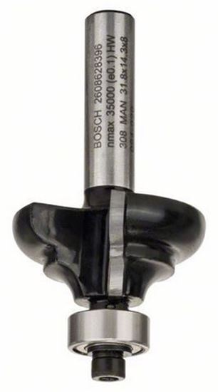 Снимка на Профилен фрезер C;8 mm, R1 4,8 mm, B 9,5 mm, L 14,3 mm, G 57 mm;2608628396