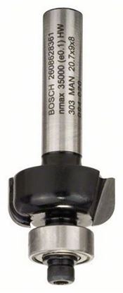 Снимка на Профилен фрезер Е;8 mm, R1 4 mm, D 20,7 mm, L 9 mm, G 53 mm;2608628361