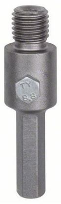 Снимка на Шестостенна опашка за захващане за корона за ядково пробиване с M 16  HEX Захват 11 mm, 80 mm