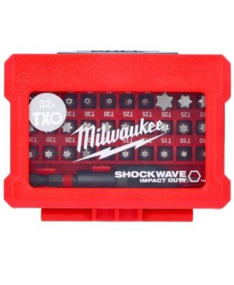 Снимка на Компактен комплект TX битове 32 части Milwaukee SHOCKWAVE,4932471586