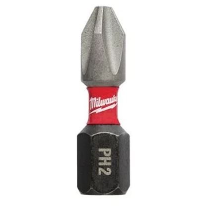 Снимка на Накрайник Milwaukee SHOCKWAVE PH2 25mm,1бр.,4932430853