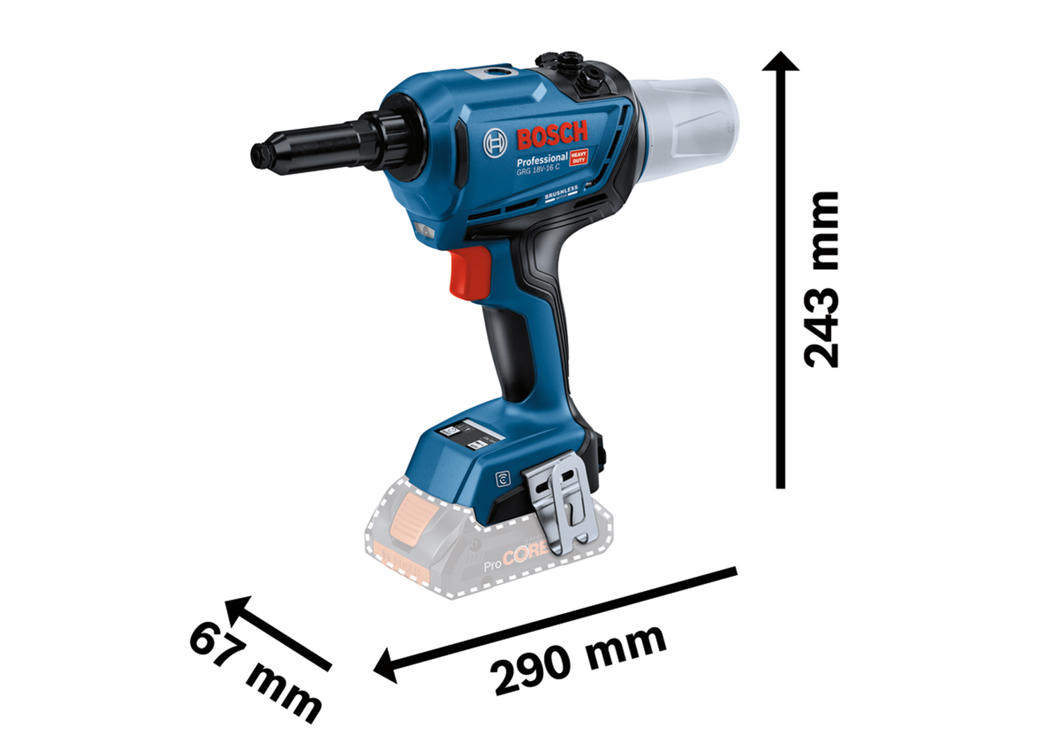 Снимка на Акумулаторна нитачка Bosch GRG 18V-16 C,бат. 2x18vProCORE 4.0Ah,GAL 18V-40,L-BOXX 136,06019K5001