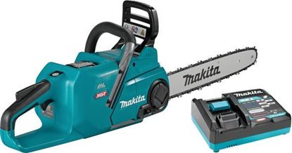 Снимка на Акумулаторен верижен трион Makita UC016GT101,40V,400 mm,0-25.5 m/s,7.5 kg,Бат. 1Х BL4050 5.0Ah, DC40RA К-Кт