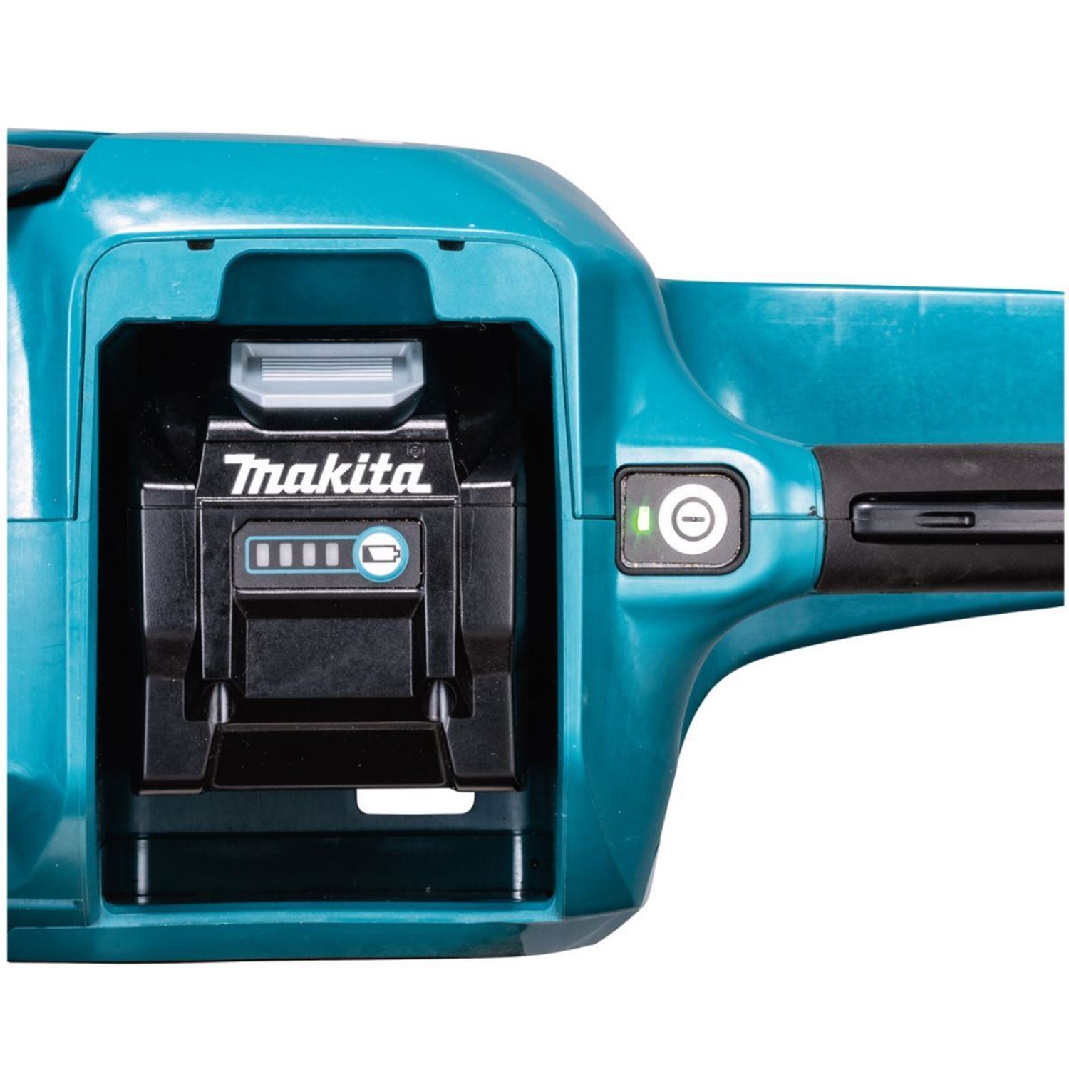 Снимка на Акумулаторен верижен трион Makita UC015GT101,40V,350 mm,0-25.5 m/s,7.5 kg,Бат. 1Х BL4050 5.0Ah, DC40RA К-Кт