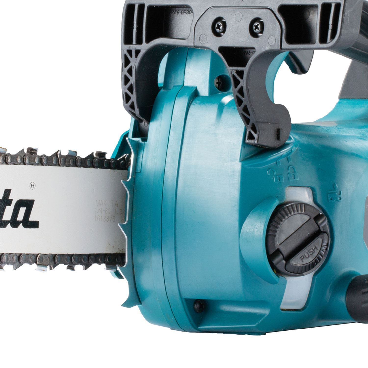 Снимка на Акумулаторен верижен трион Makita UC006GZ,40V,250 mm,0-24.8 m/s,4.7 kg, (само машина)