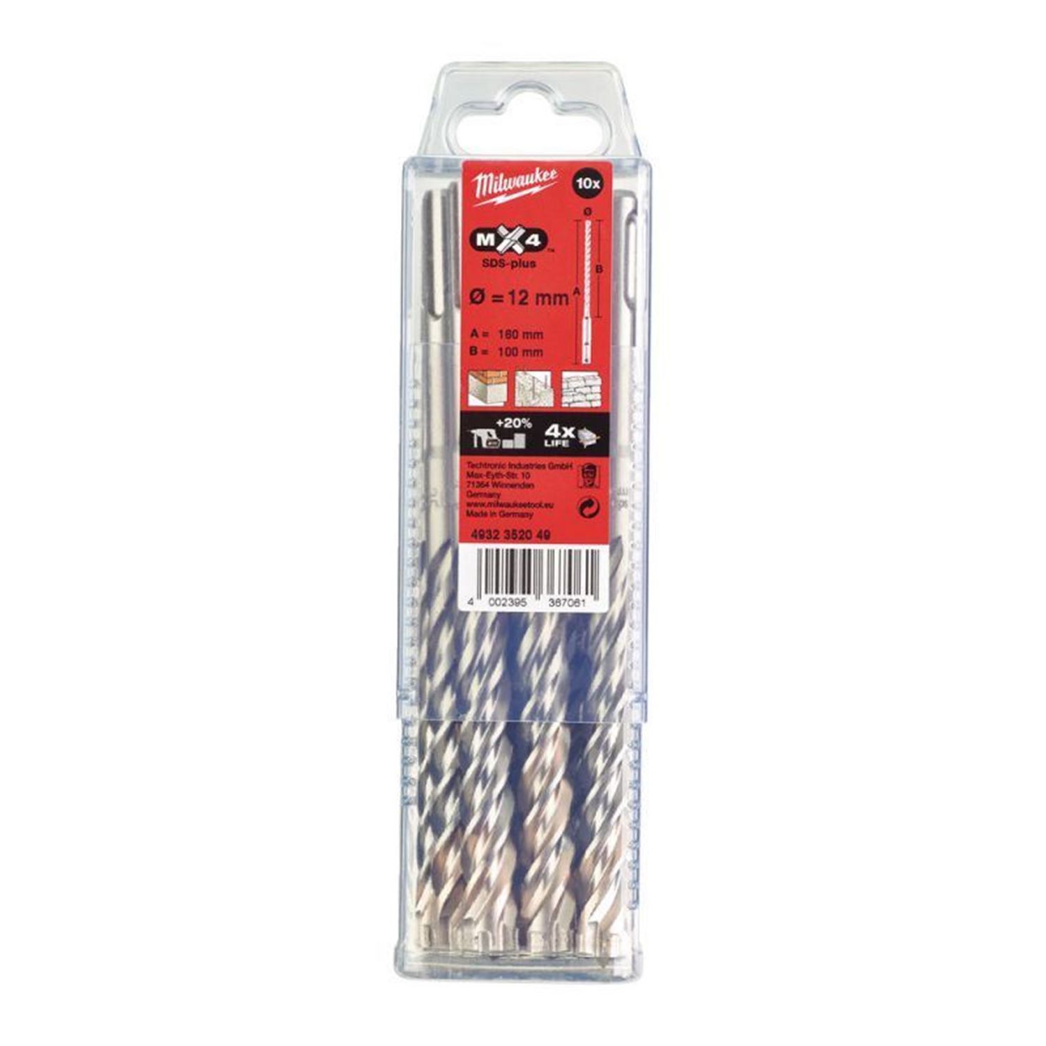 Снимка на Свредло SDS+,MX4,Milwaukee,4932352049