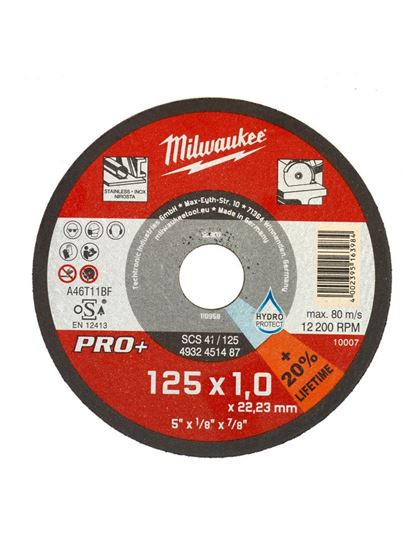 Снимка на Диск за метал ф125ммх1мм PRO+,Milwaukee,4932451487