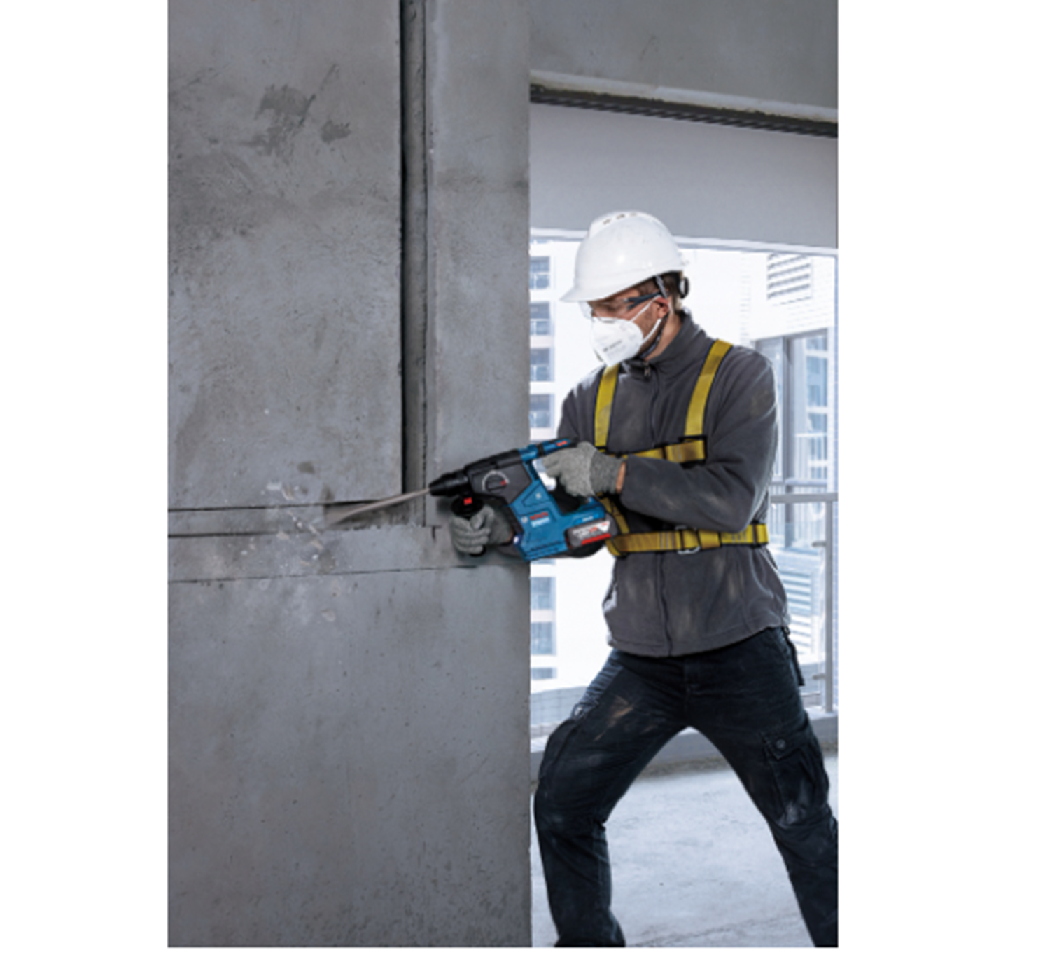 Снимка на Акумулаторен перфоратор GBH 187-Li,2х5,0Ah батерии и куфар,Bosch,0611923021 + Комплект свредла