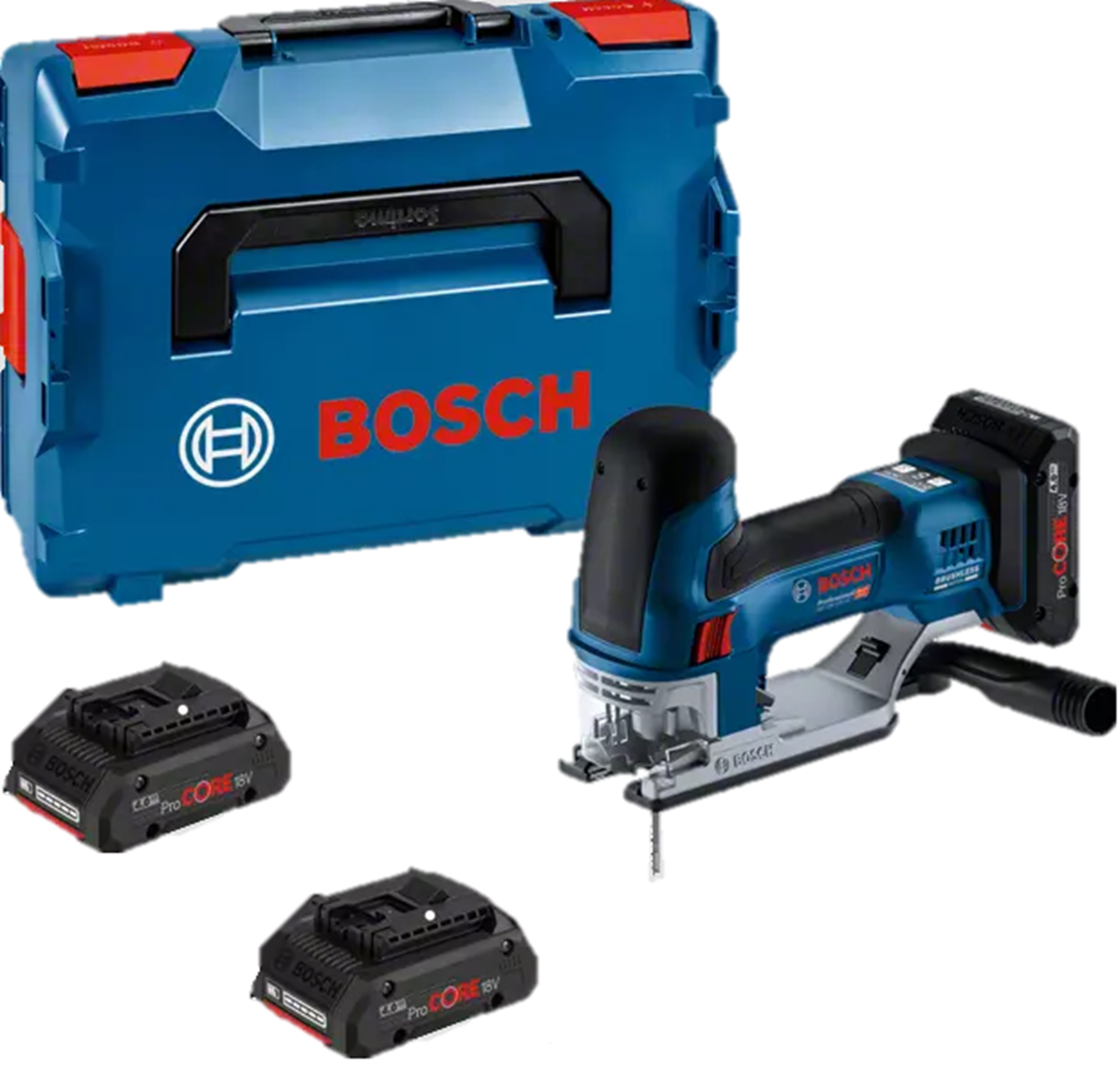 Снимка на Акумулаторен прободен трион GST 18V-155 SC,2x4.0Ah батерии,L-Boxx,Bosch,06015B0002