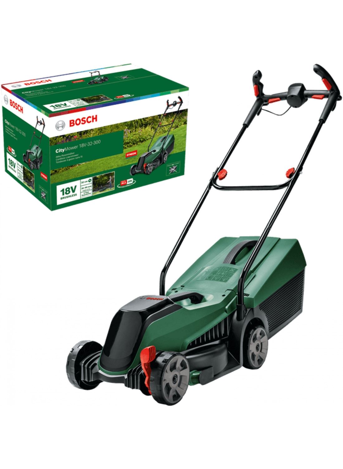 Снимка на Акумулаторна косачка CityMower 18V-32-300,(само машина),Bosch,06008B9A08