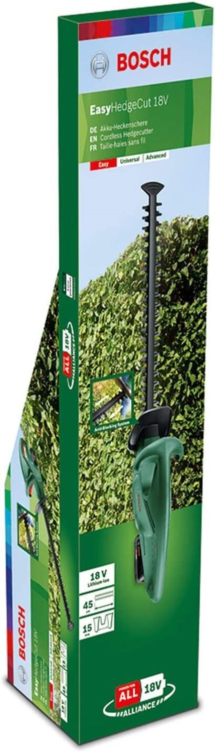 Снимка на Акумулаторен храсторез EasyHedgeCut 18V-45,1x2.0Ah батерия,AL 1810 CV,Bosch,0600849H02