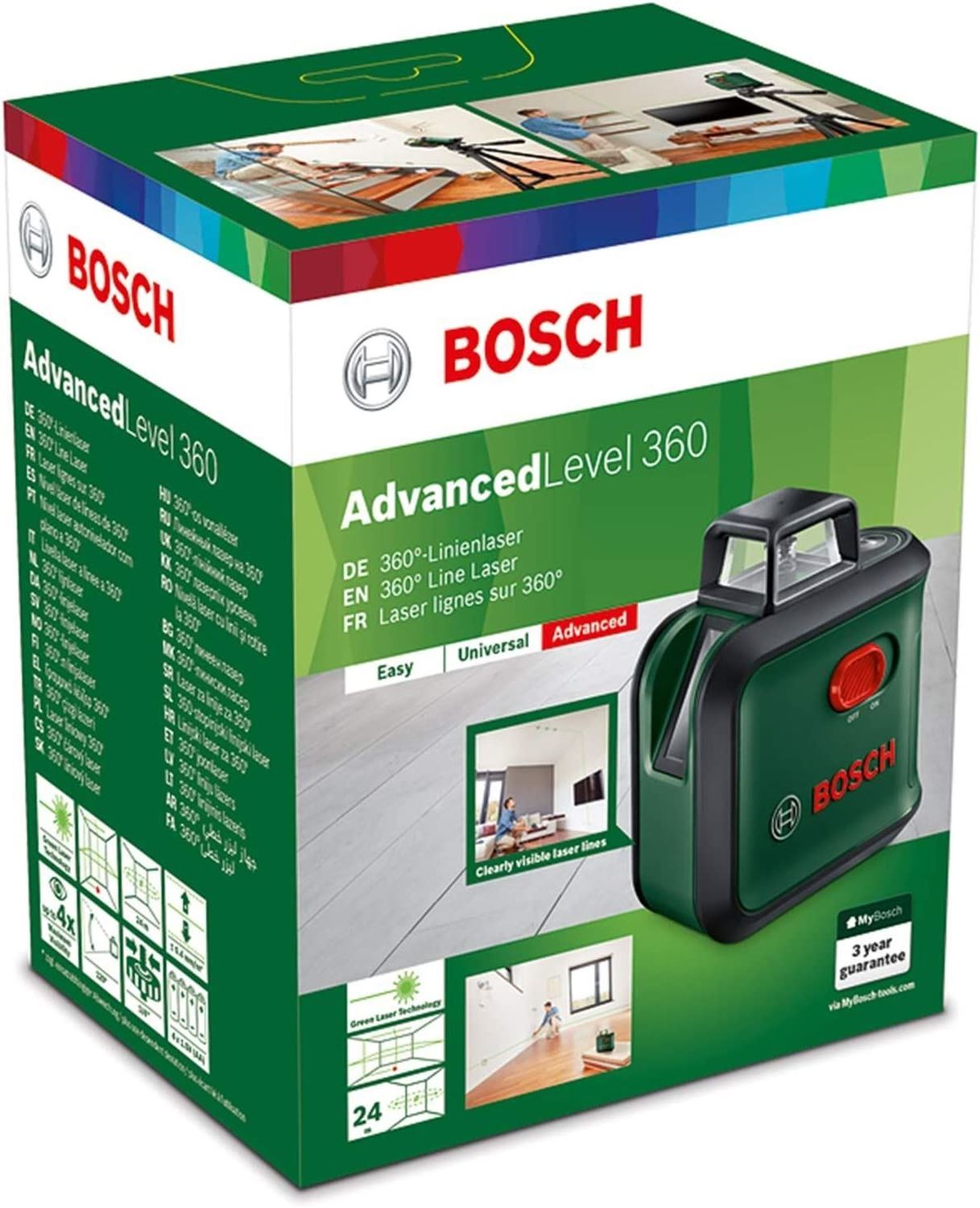 Снимка на Лазерен нивелир AdvancedLevel360,0603663B03,Bosch