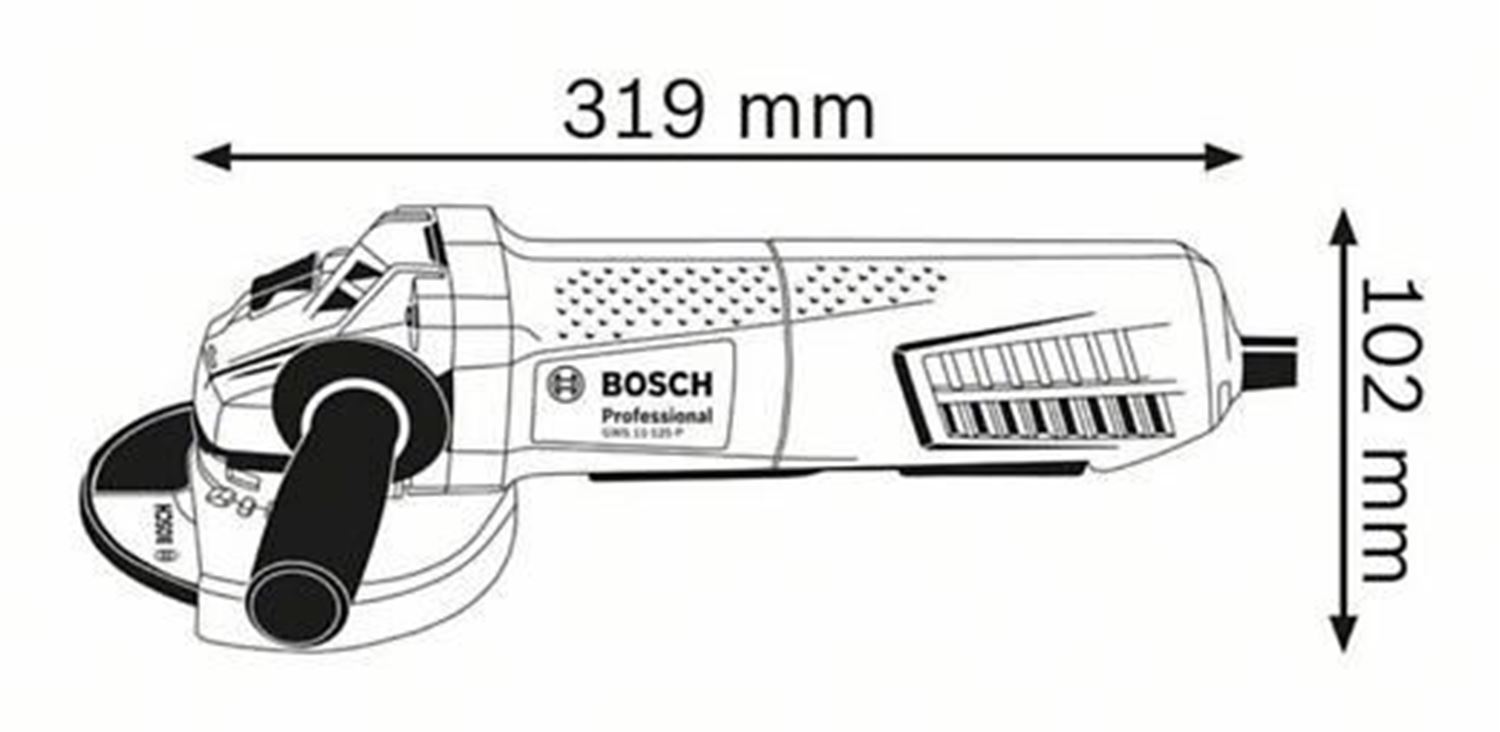 Снимка на Ъглошлайф GWS 11-125 P AVH,0601792202,Bosch